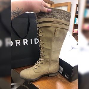 Brand New Torrid Sweater Combat Boot